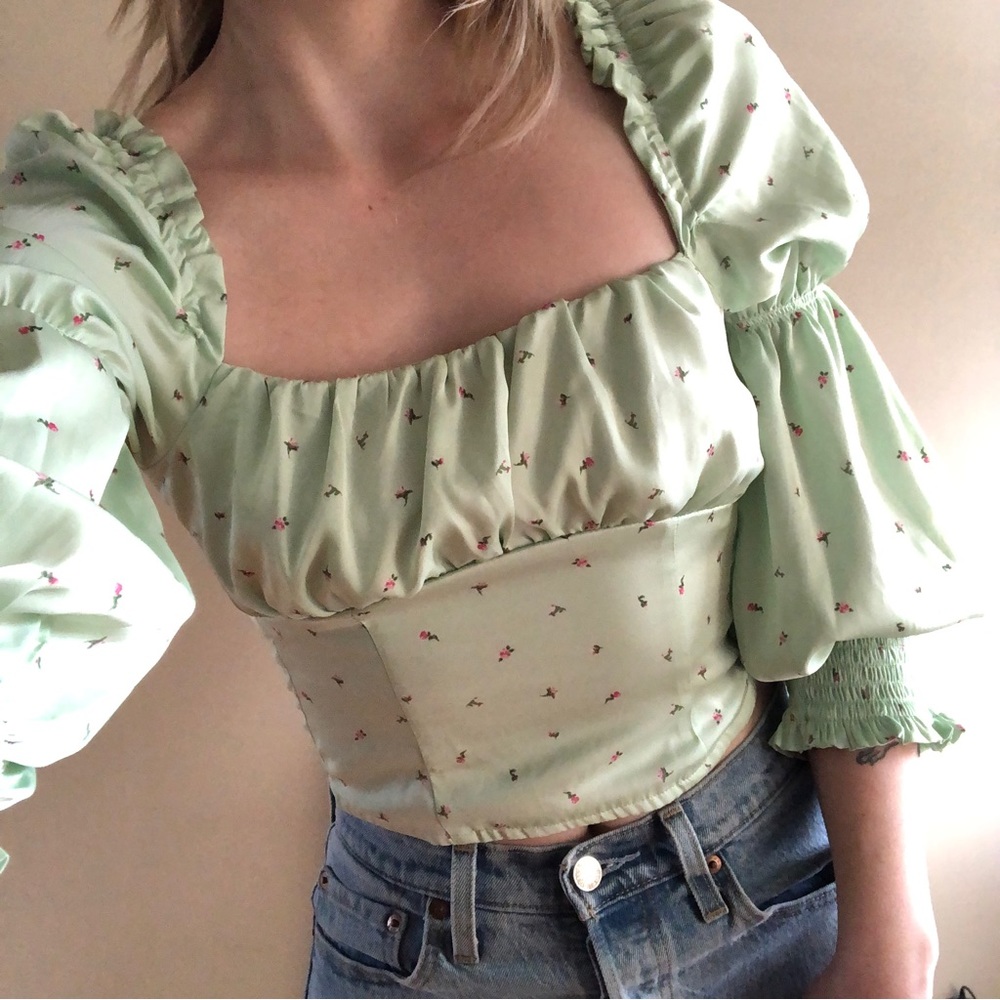 Satin H&M Crop Top
